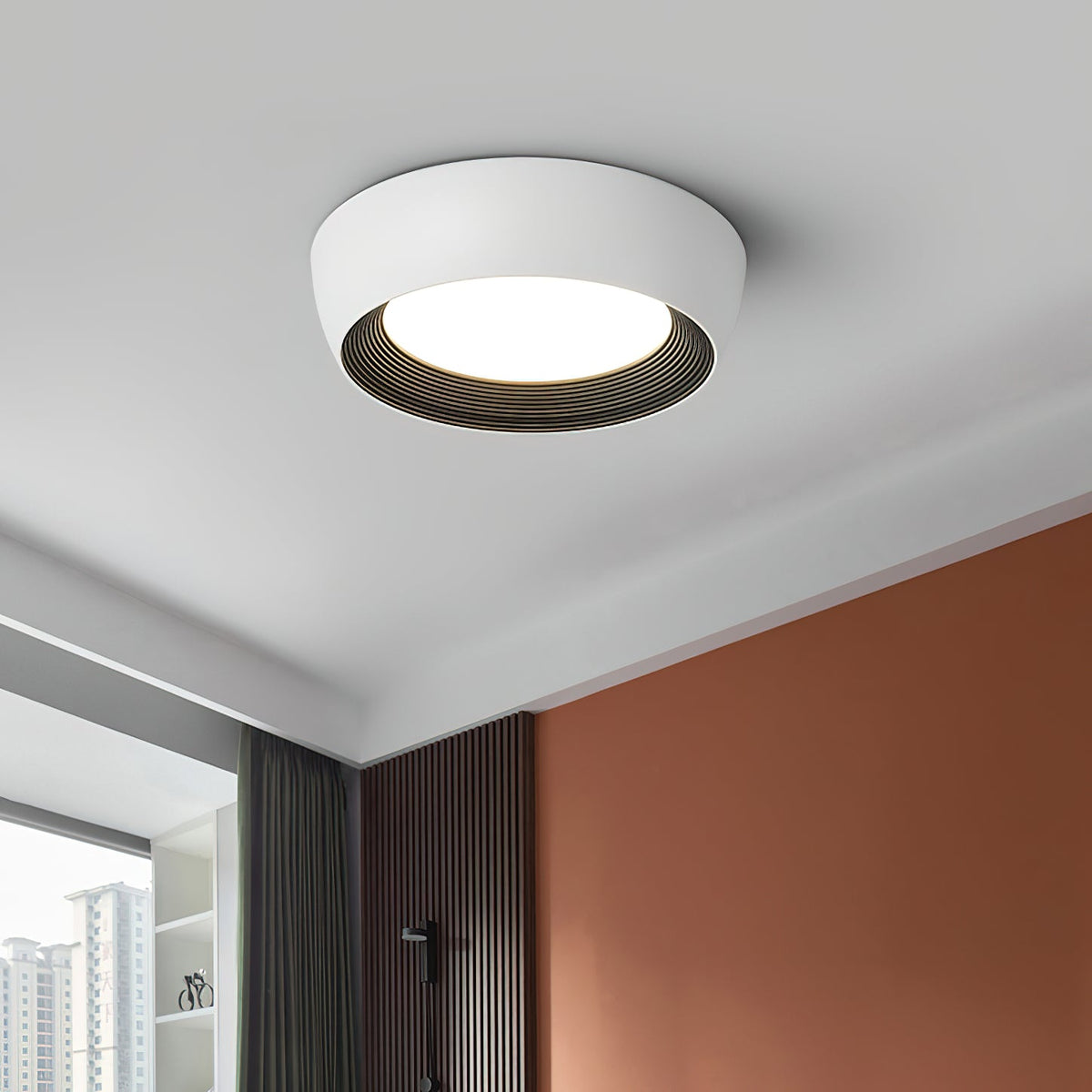 AFX Duncan Ceiling Light – Sleek Iron & Acrylic Flush Mount Modern Fixture