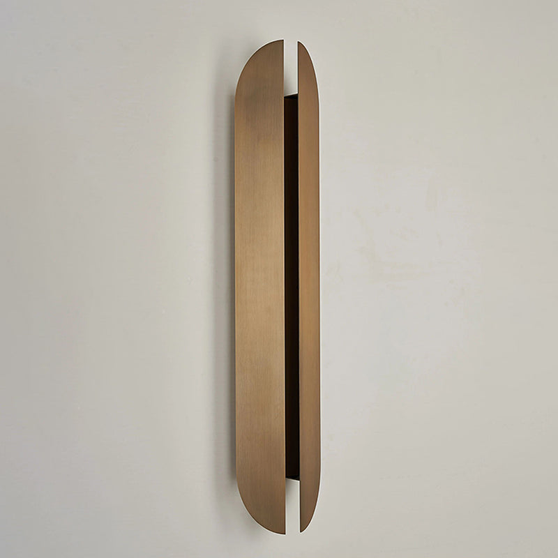 Aare Wall Lamp – Manual Erosion Stainless Steel & Glacial Rock Wall Sconce