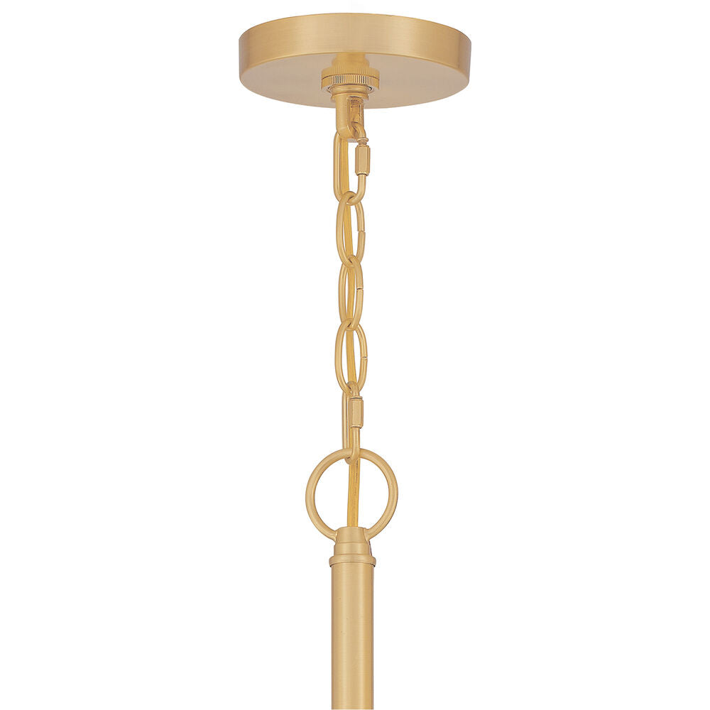 Abner Chandelier – Pared-Back Industrial Brass & Metal Multi-Head Chandelier