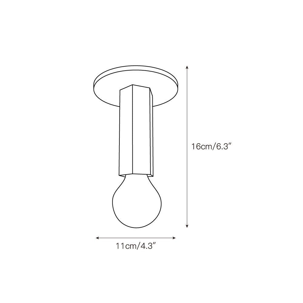 Adams Flush Mount Ceiling Lamp – Sleek Aluminum & Cylindrical Modern Ceiling Light