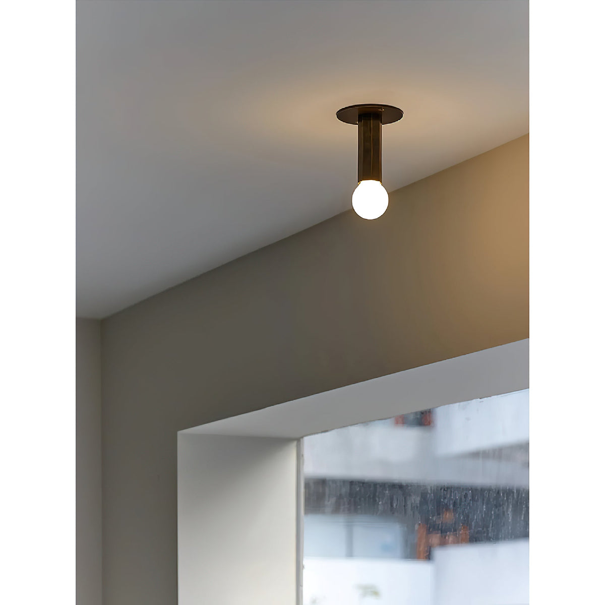 Adams Flush Mount Ceiling Lamp – Sleek Aluminum & Cylindrical Modern Ceiling Light