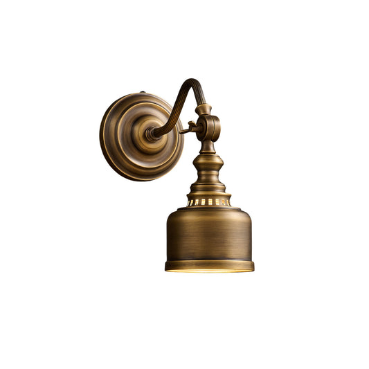 Addison Gooseneck Wall Lamp – Antique Brass Adjustable Arm Vintage Wall Sconce