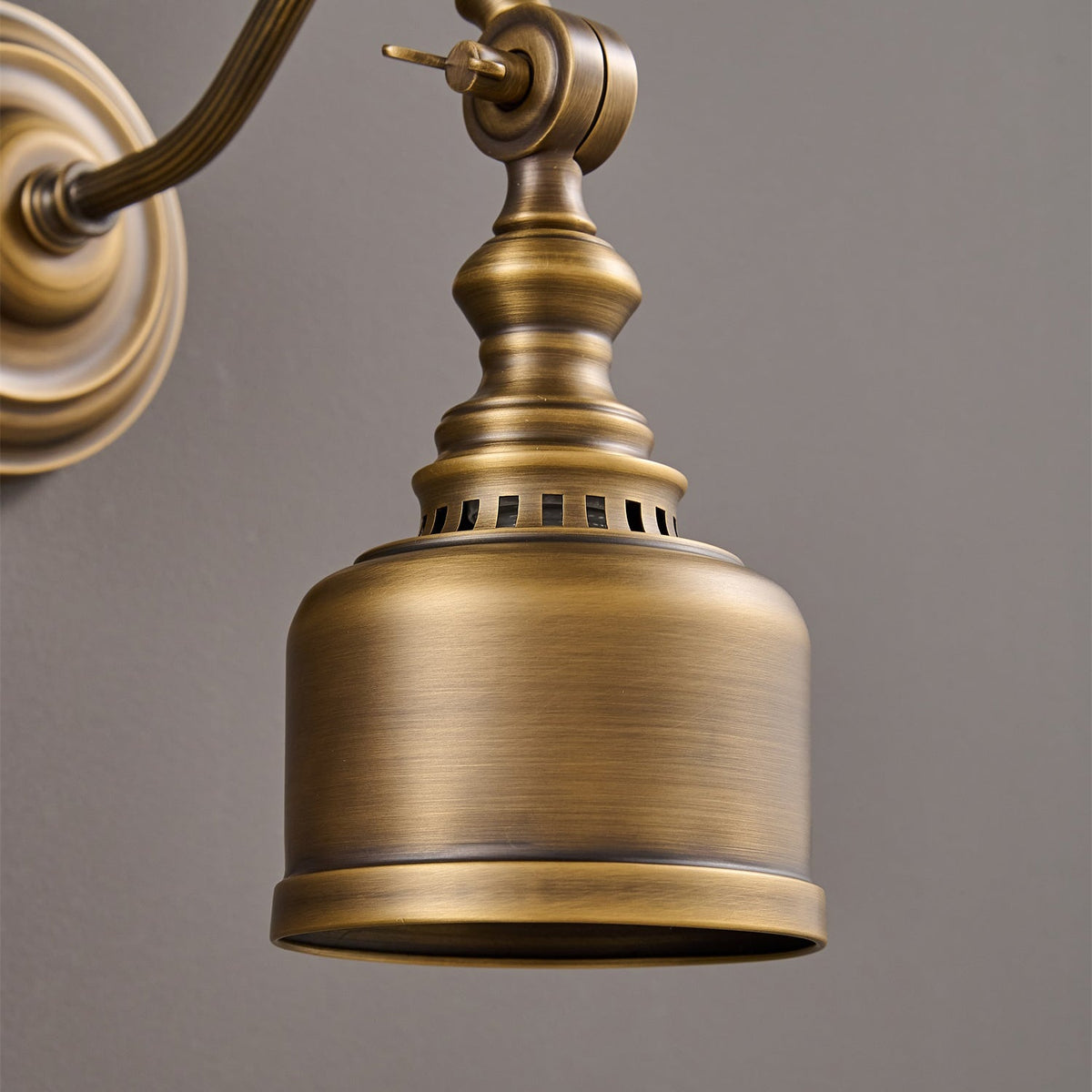 Addison Gooseneck Wall Lamp – Antique Brass Adjustable Arm Vintage Wall Sconce