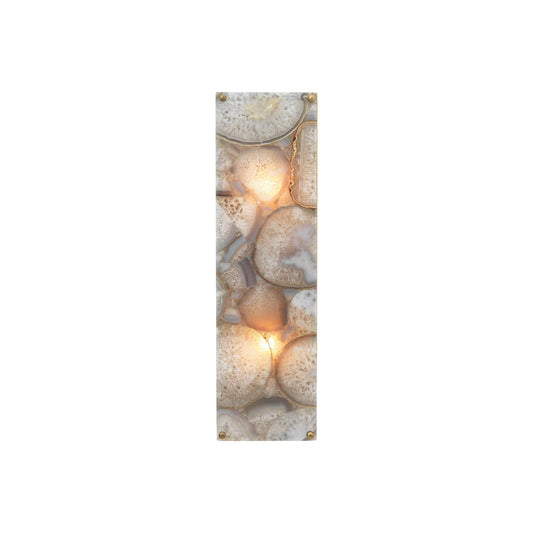 Adeline Alabaster Wall Lamp – Natural Onyx Stone & Hand-Polished Brass Wall Sconce