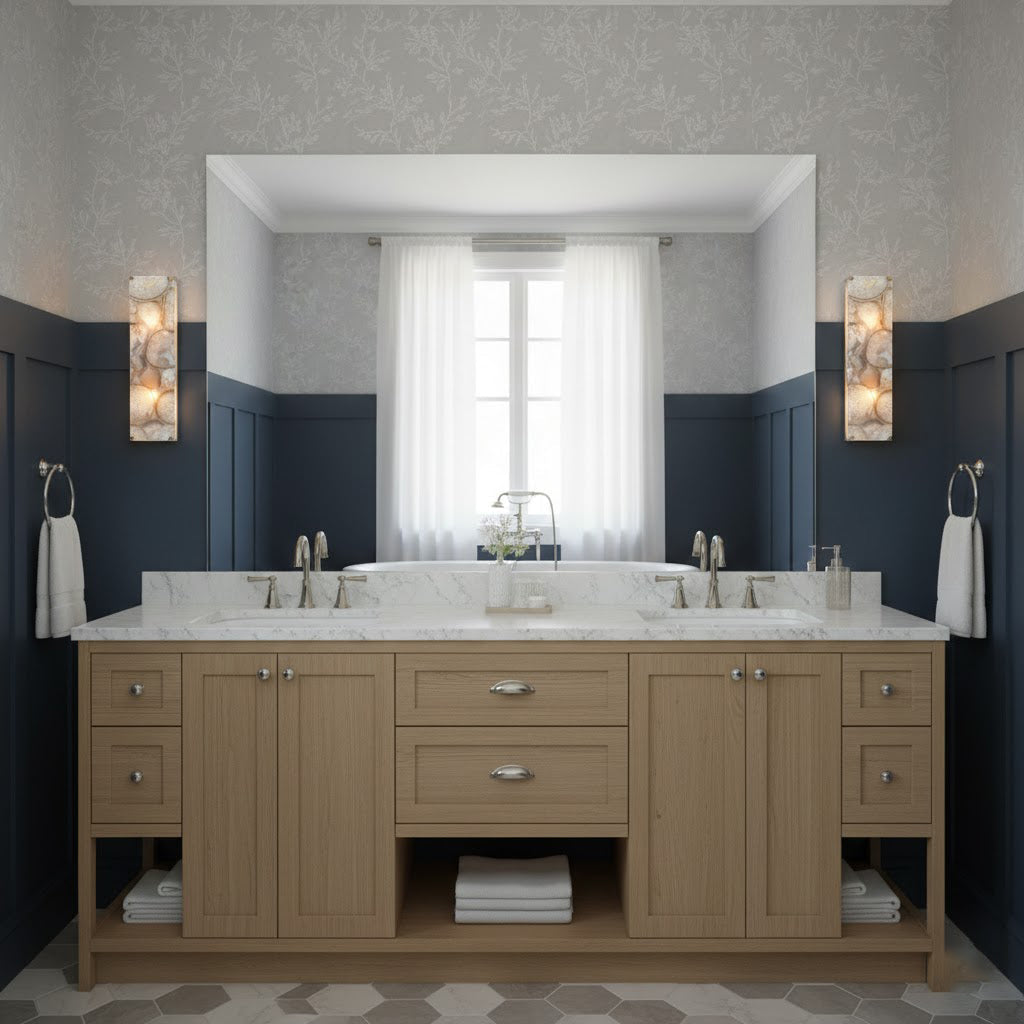 Adeline Alabaster Wall Lamp – Natural Onyx Stone & Hand-Polished Brass Wall Sconce