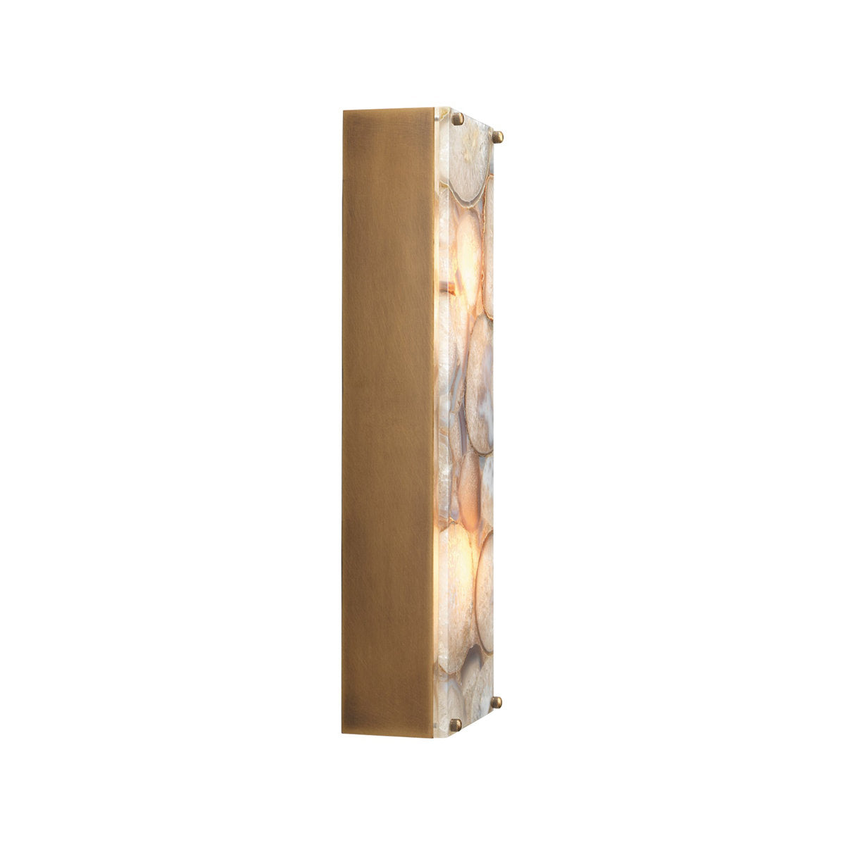 Adeline Alabaster Wall Lamp – Natural Onyx Stone & Hand-Polished Brass Wall Sconce
