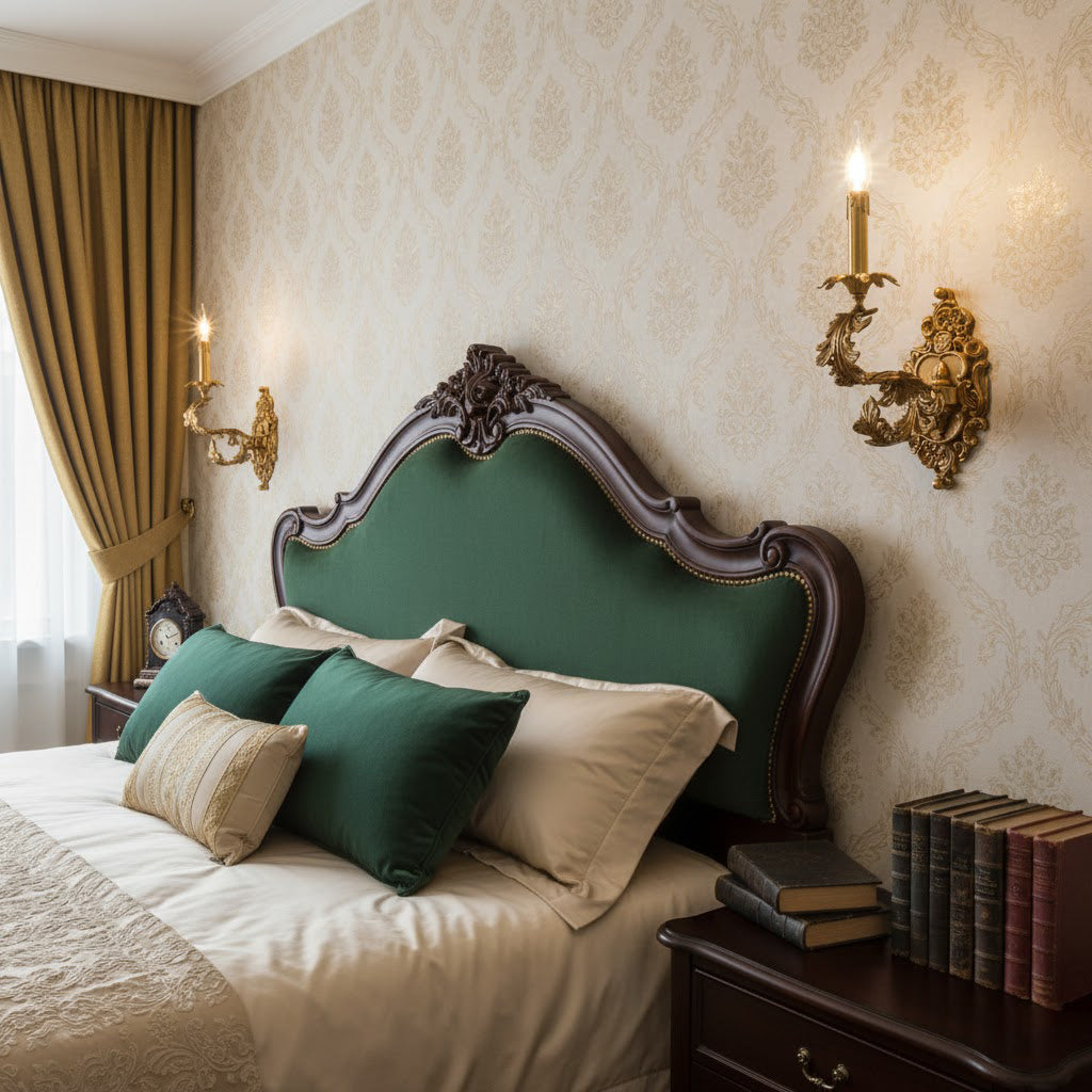 Adriana Baroque Wall Lamp – Refined Solid Brass Historic Wall Sconce