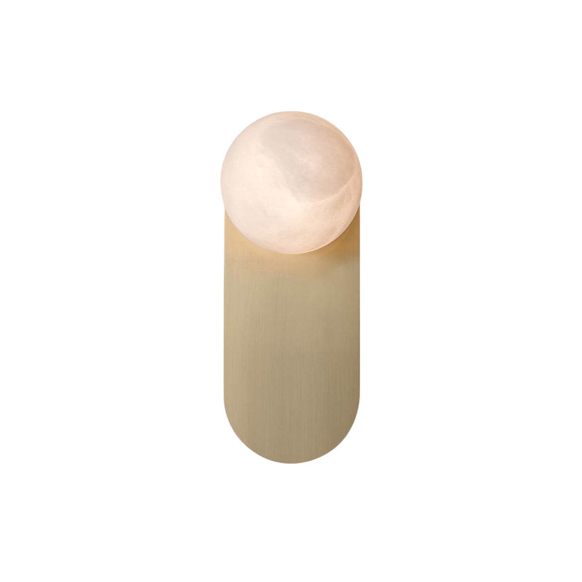 Adrion Alabaster Wall Lamp – Metal & Natural Stone Column Wall Sconce