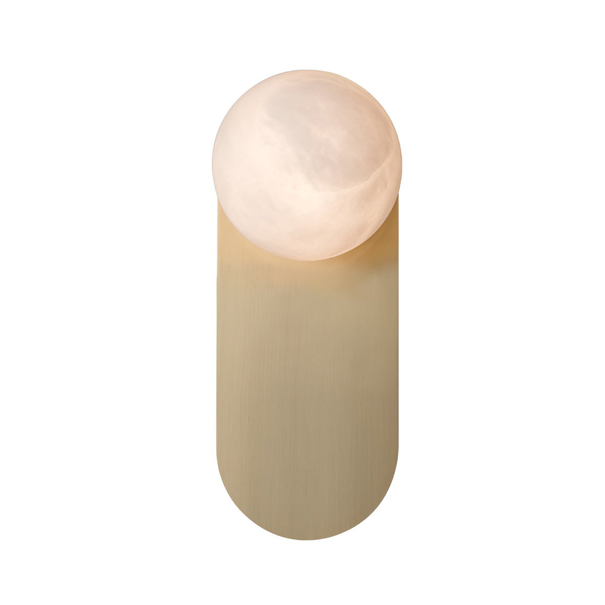 Adrion Alabaster Wall Lamp – Metal & Natural Stone Column Wall Sconce