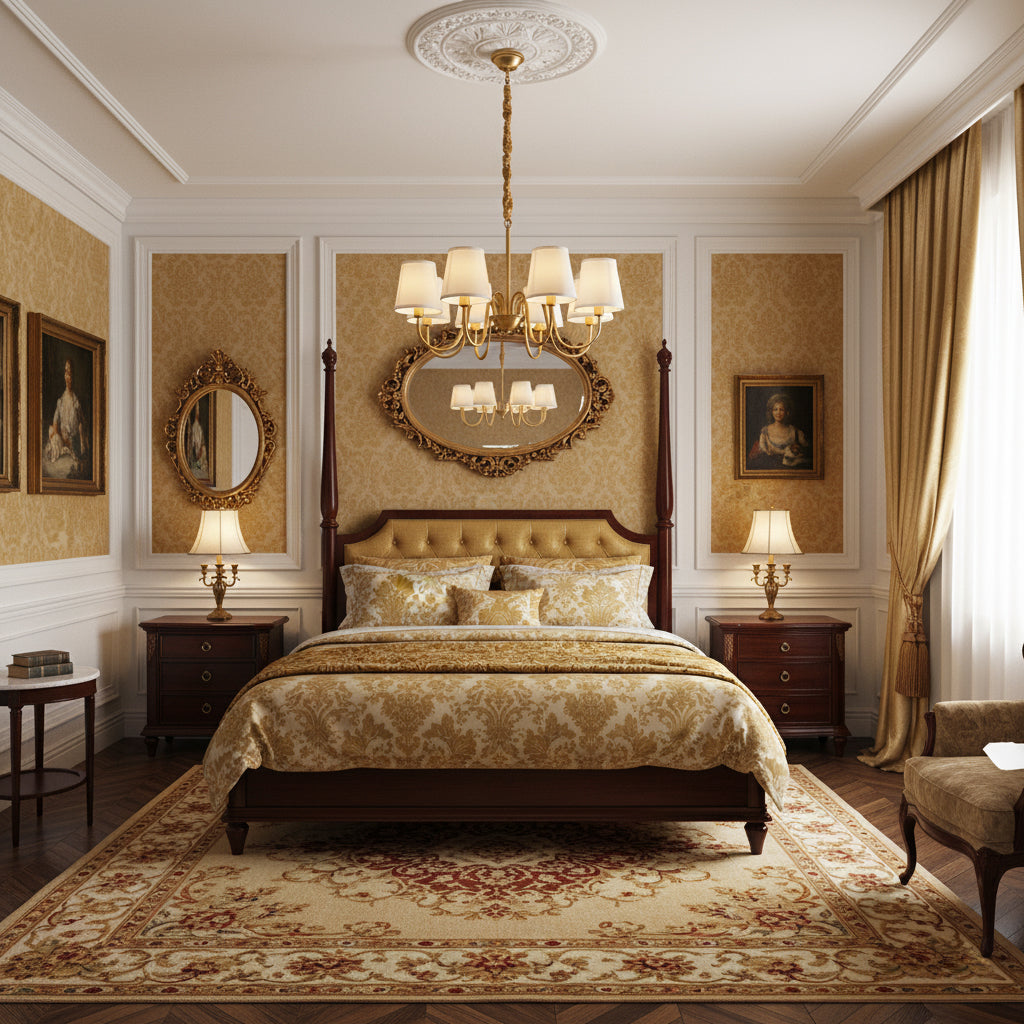 Aged Stacey Chandelier – Transitional Brass & Tailored Linen Shade Candelabra Chandelier