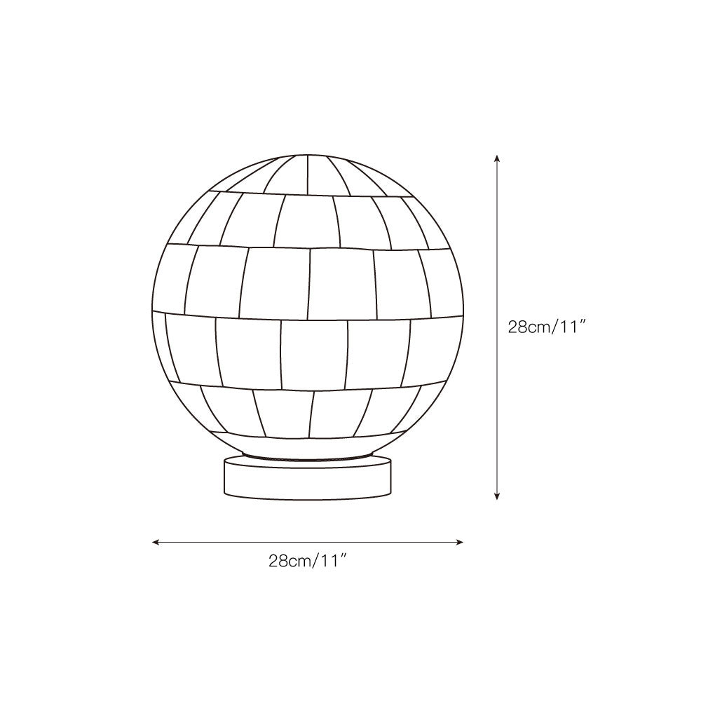 Alabaster Ball Table Lamp – Natural Stone Sphere & Brass Modern Accent Light