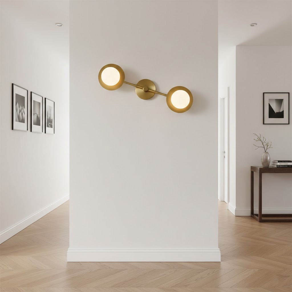 Cara Alabaster Wall Lamp – Sleek Brass & Translucent Natural Alabaster Wall Sconce