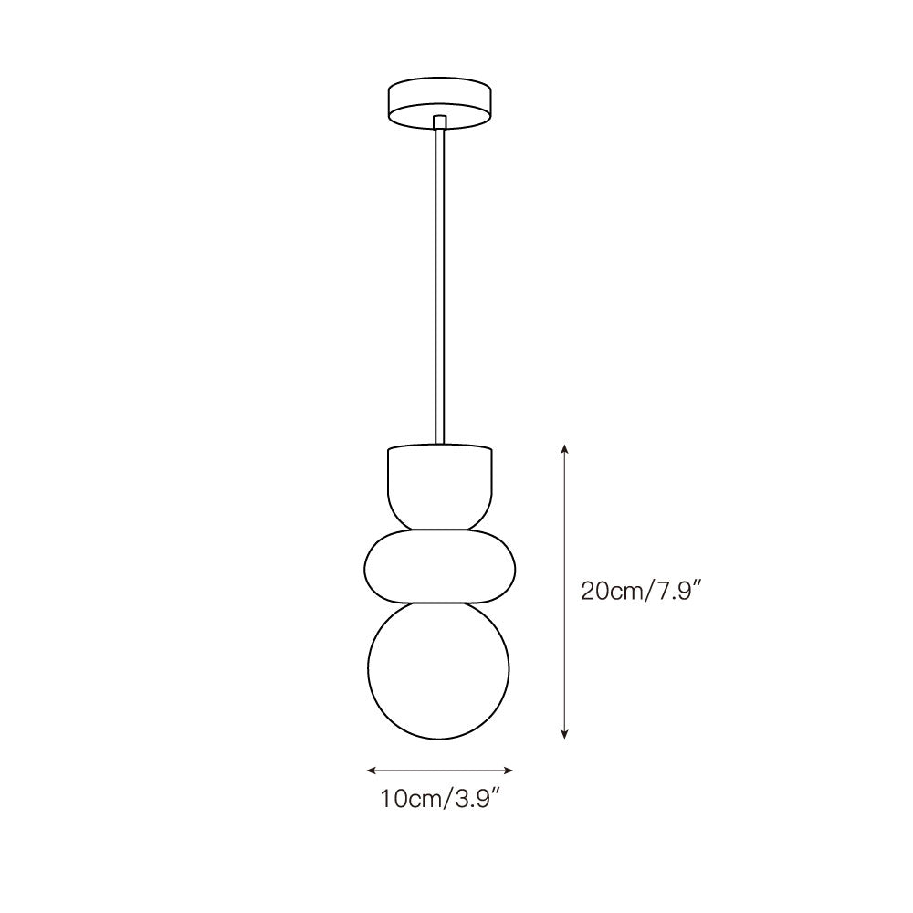 Alabaster Totem Pendant Lamp – Natural Stone Cylinder & Brass Modern LED Pendant