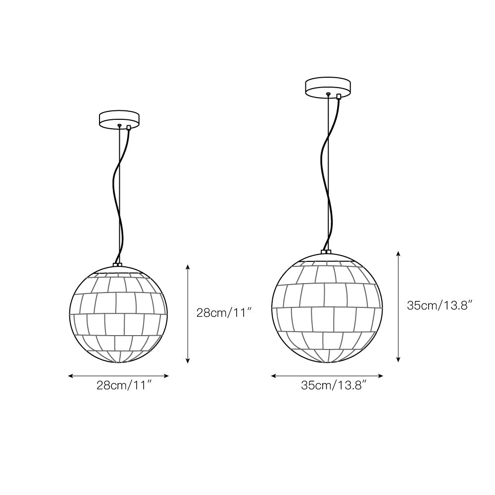 Alabaster Ball Pendant Light – Natural Stone Sphere & Brass Modern Suspension Lamp