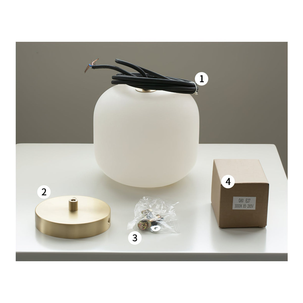 Alabaster Bedside Pendant Light – Natural Stone Cylinder & Brass Hanging Lamp