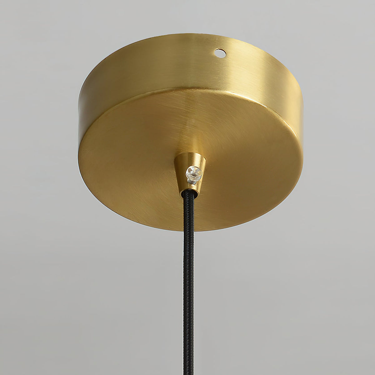 Alabaster Bedside Pendant Light – Natural Stone Cylinder & Brass Hanging Lamp
