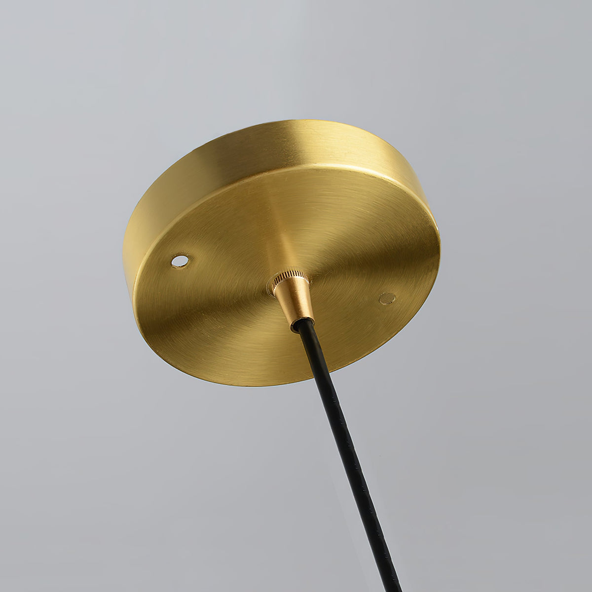 Alabaster Dome Pendant Light – Natural Stone Saucer & Brass Minimalist Suspension Lamp