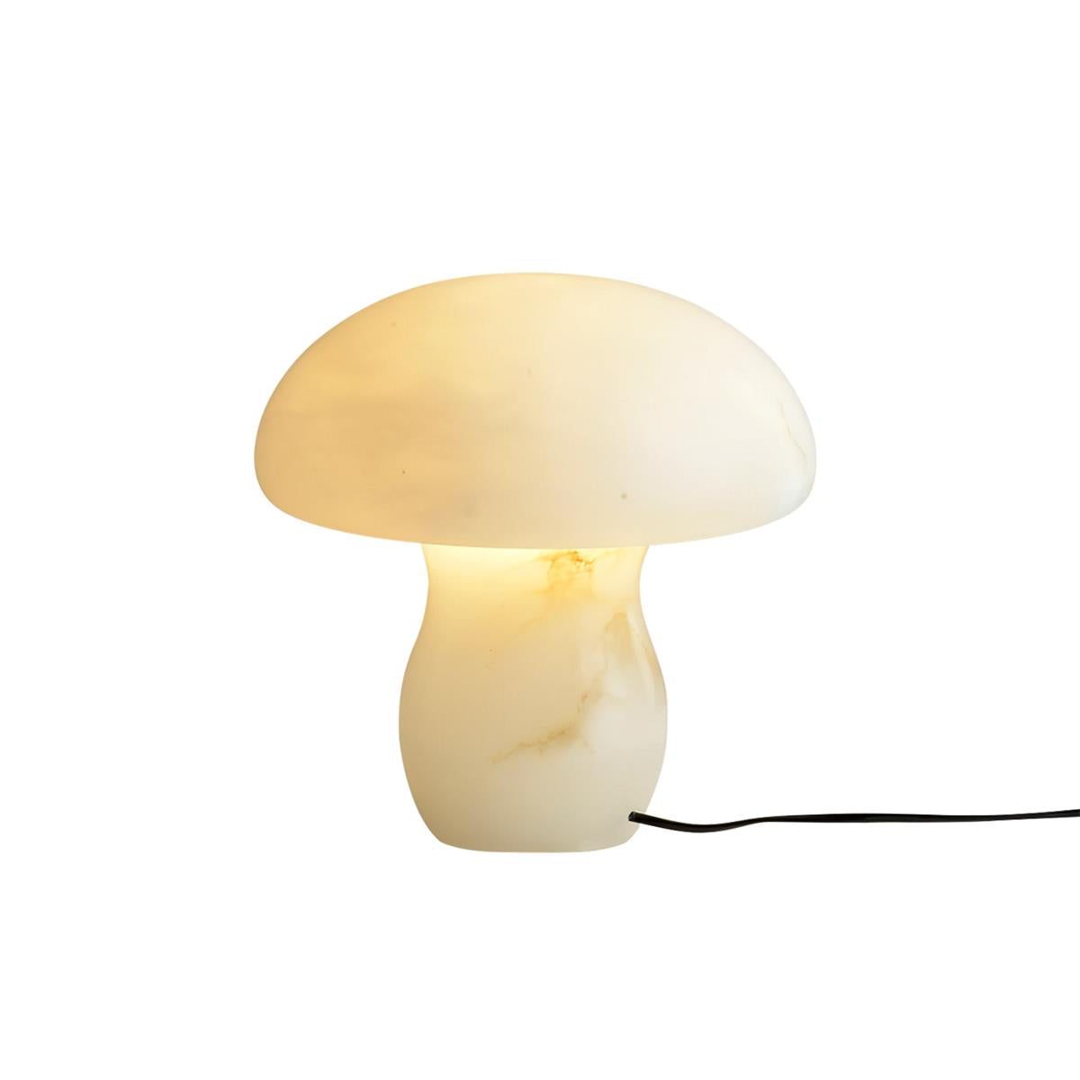 Alabaster Mushroom Table Lamp – Imported Spanish Natural Stone Modern Accent Light