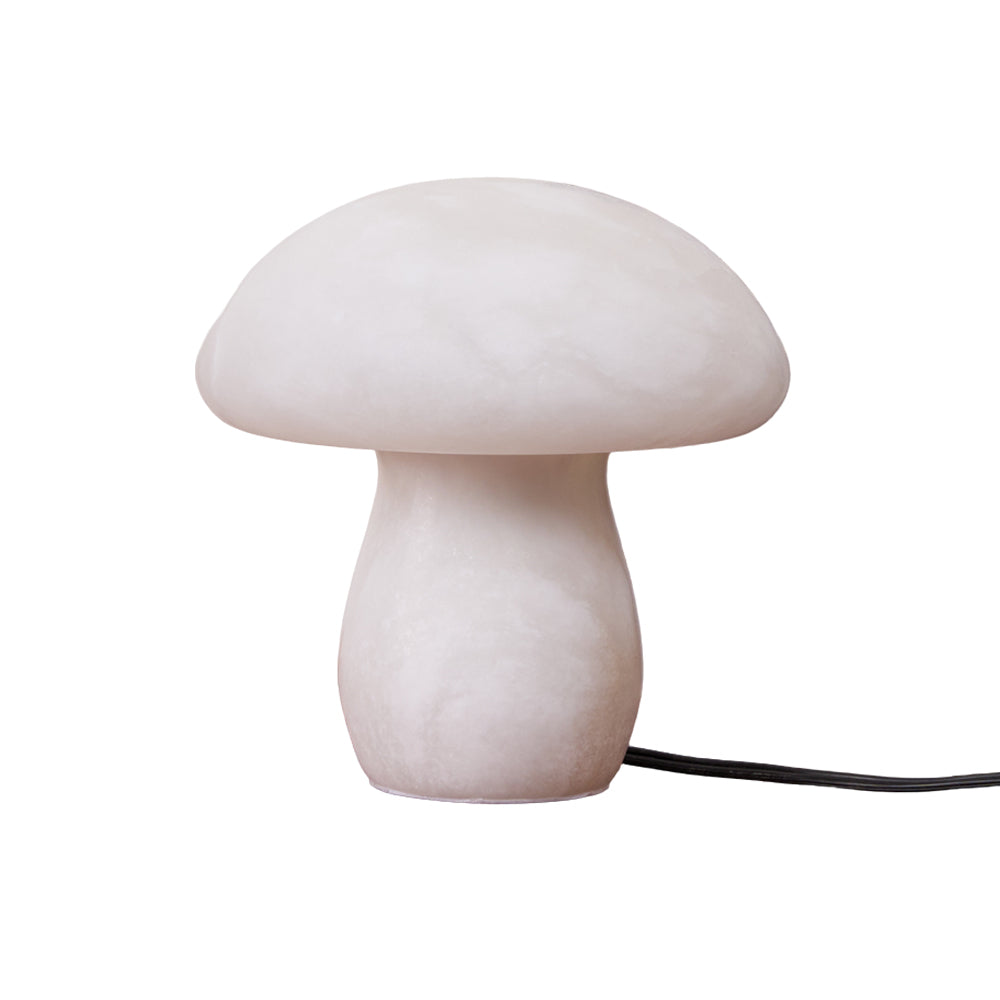Alabaster Mushroom Table Lamp – Imported Spanish Natural Stone Modern Accent Light