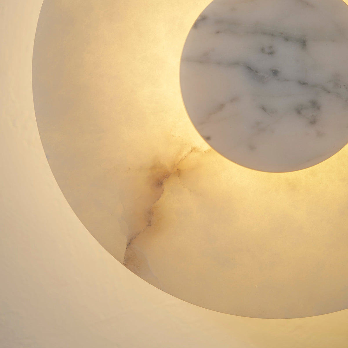 Alba Alabaster Wall Lamp – Natural Alabaster & Stone Modern LED Wall Sconce