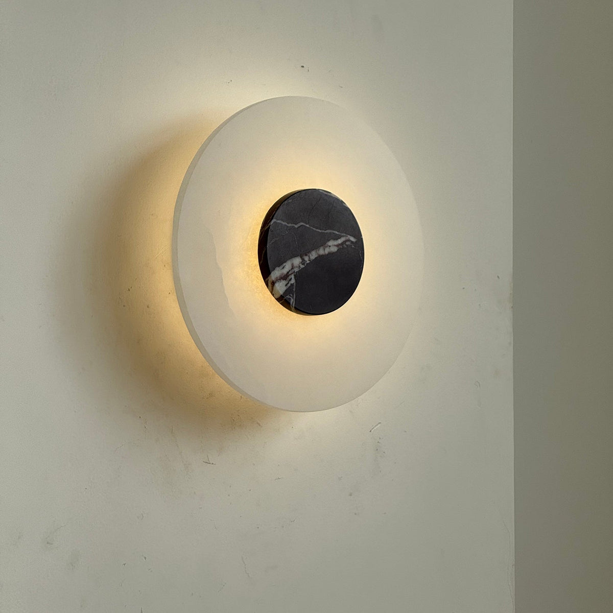 Alba Alabaster Wall Lamp – Natural Alabaster & Stone Modern LED Wall Sconce