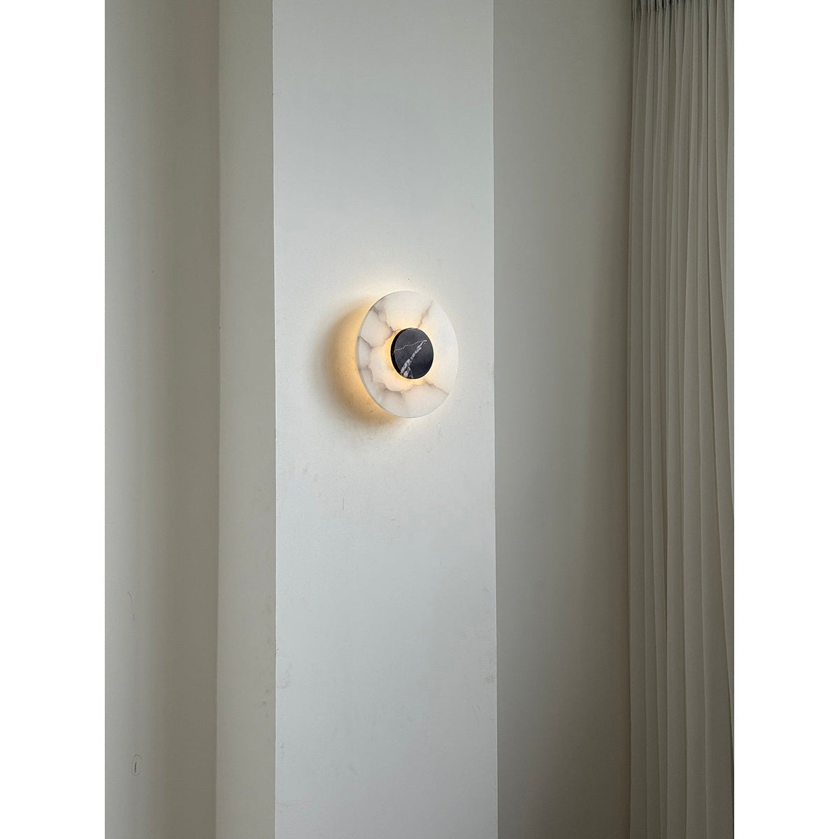Alba Alabaster Wall Lamp – Natural Alabaster & Stone Modern LED Wall Sconce