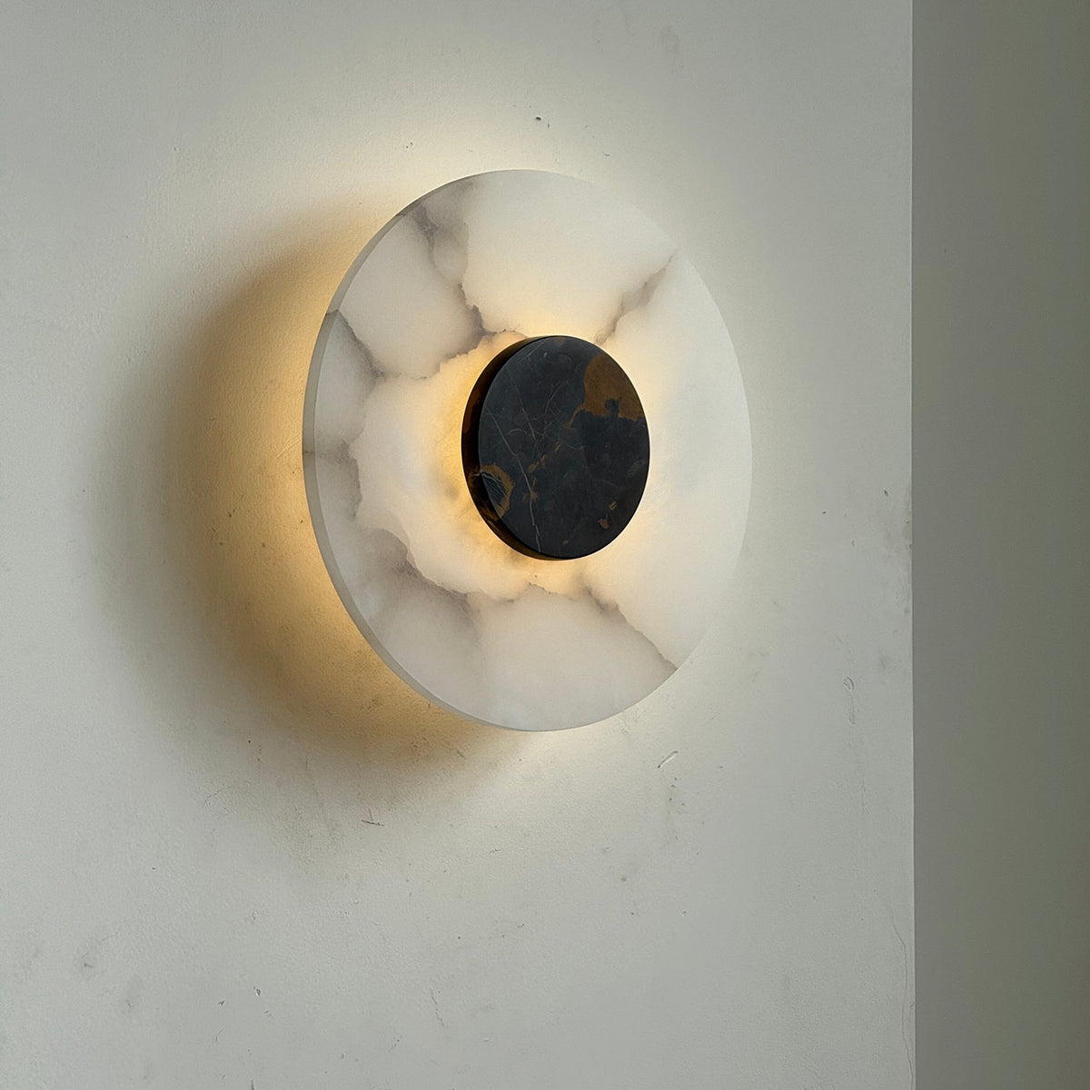 Alba Alabaster Wall Lamp – Natural Alabaster & Stone Modern LED Wall Sconce