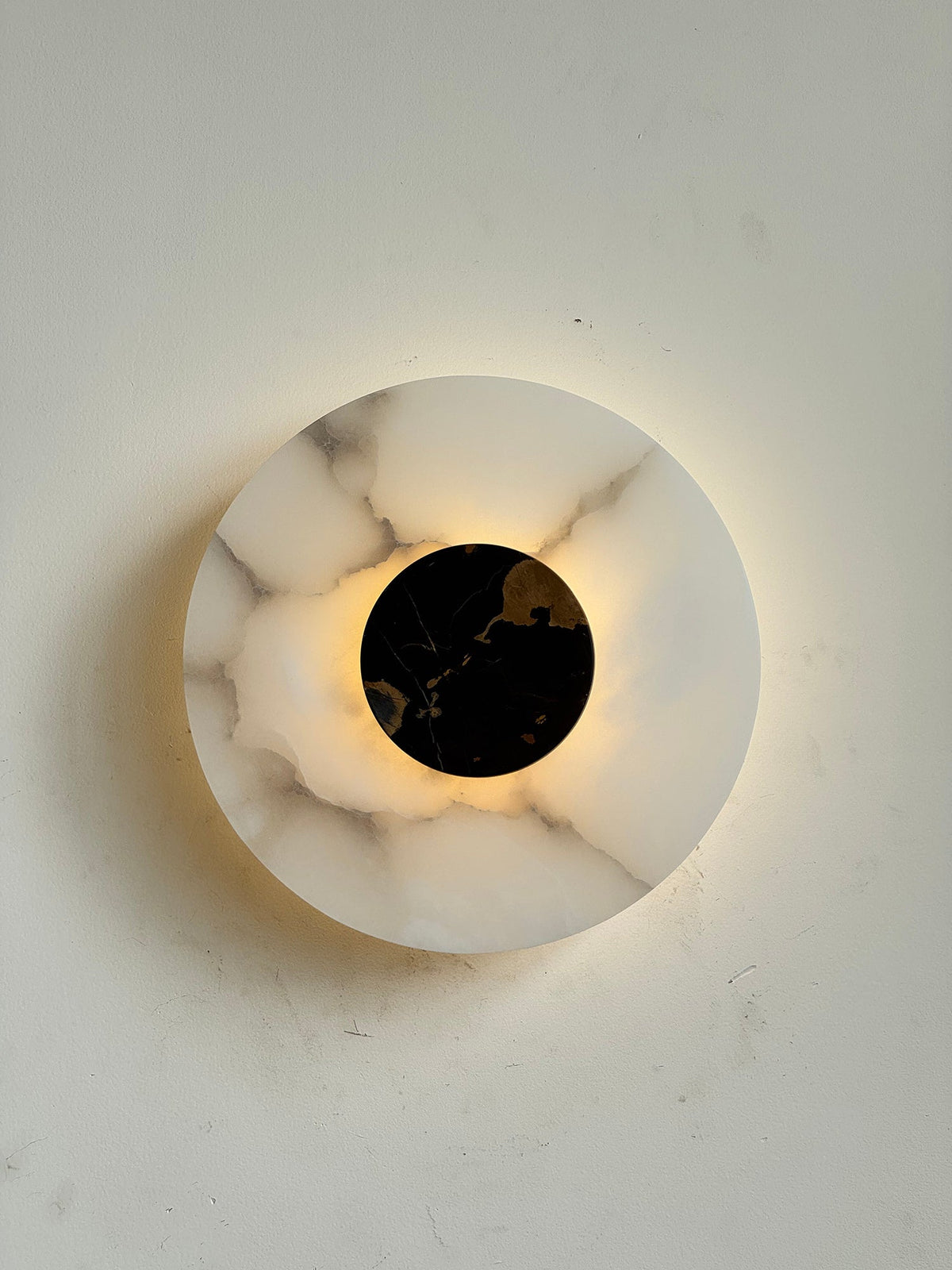 Alba Alabaster Wall Lamp – Natural Alabaster & Stone Modern LED Wall Sconce