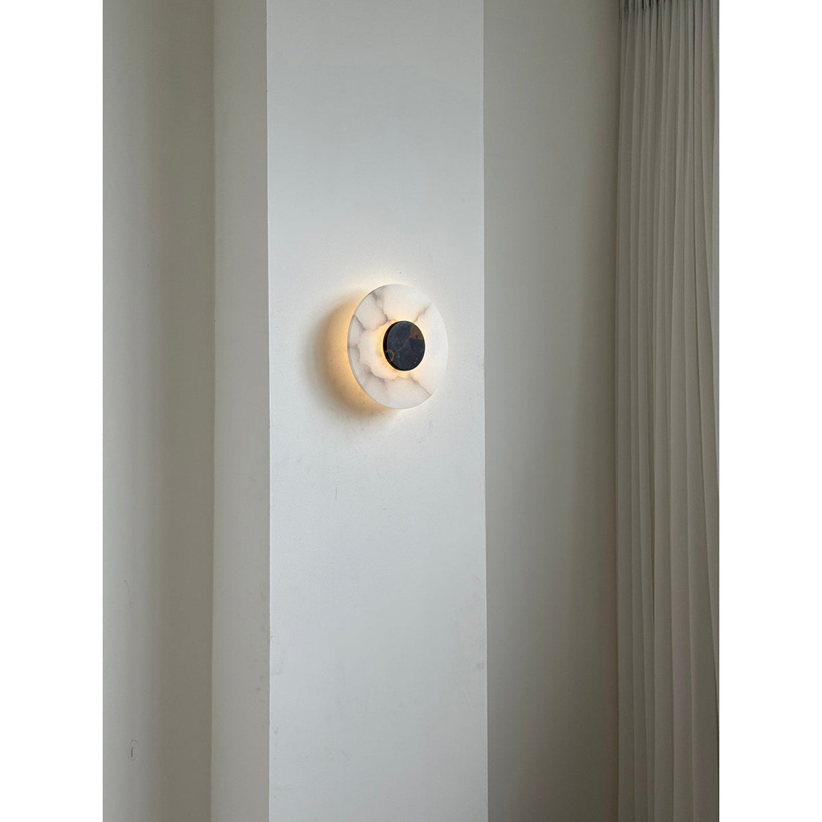 Alba Alabaster Wall Lamp – Natural Alabaster & Stone Modern LED Wall Sconce
