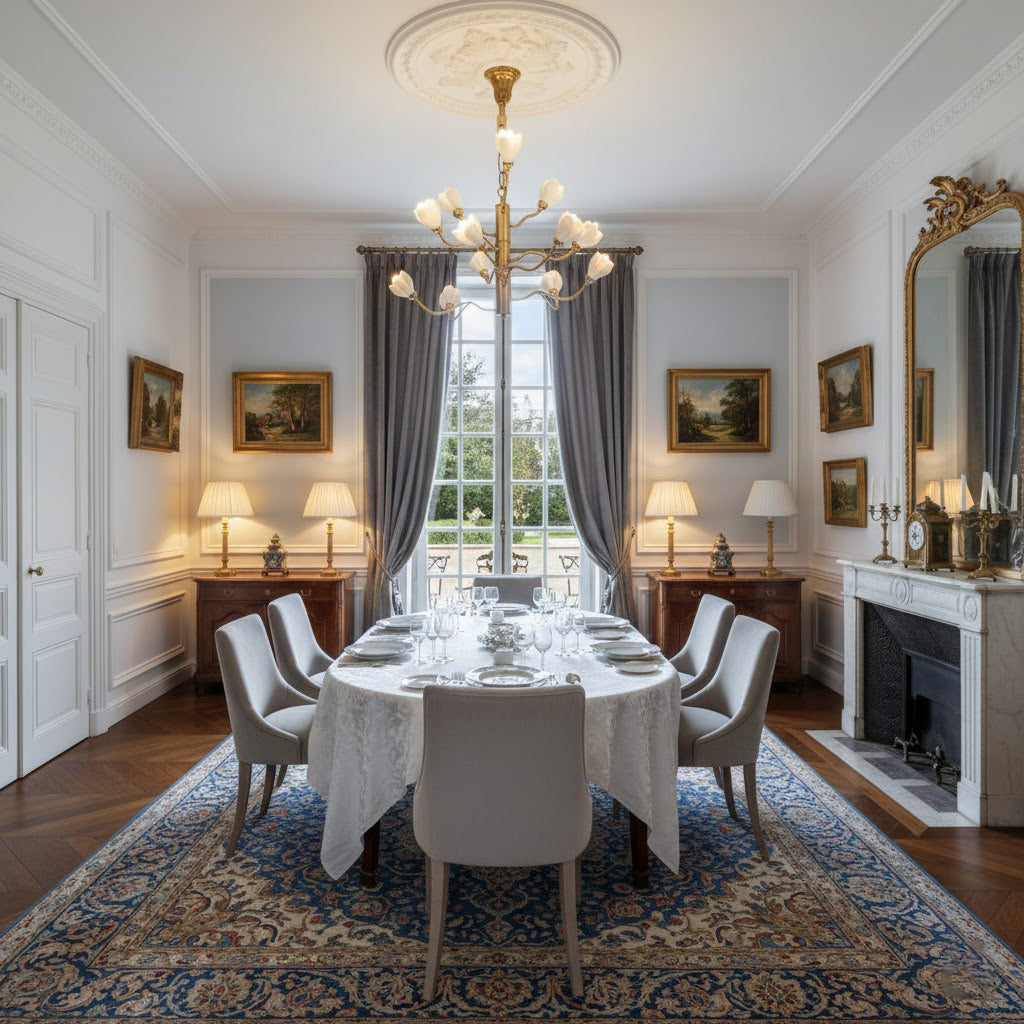 Aldean Chandelier – Brass Branch & Handcrafted Ceramic Floral Modern Chandelier