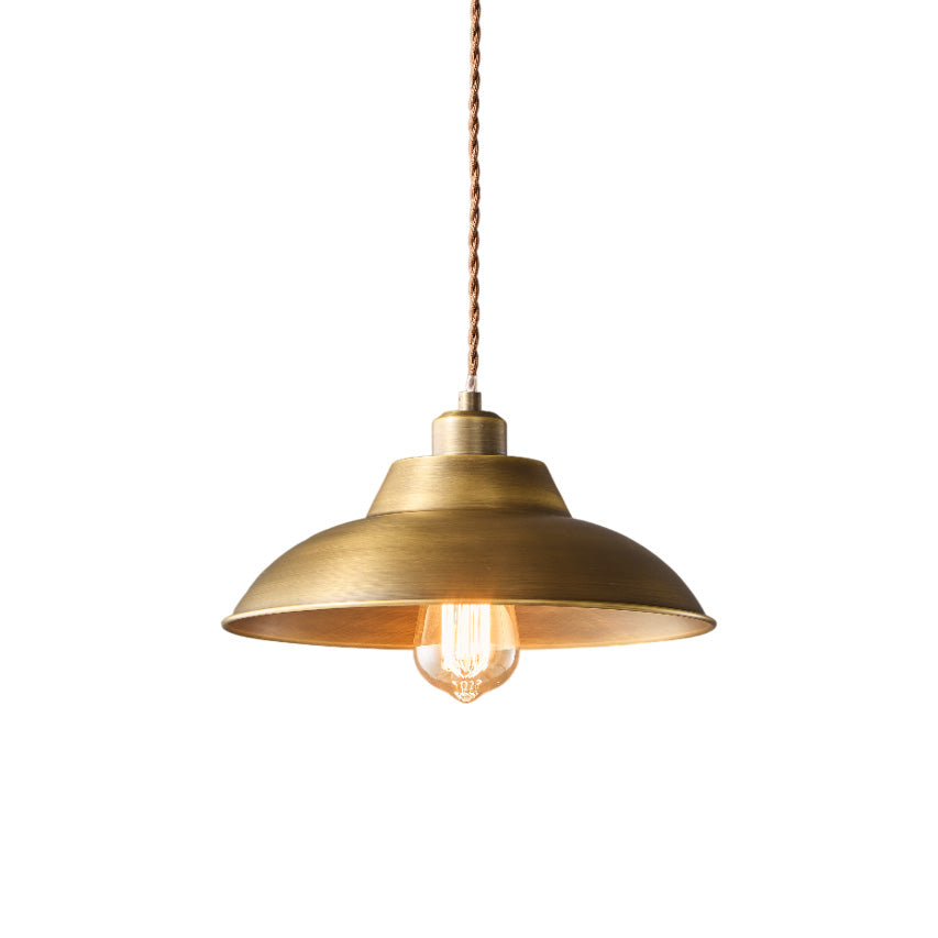 Aldorno Pendant Lamp – Antique Brass Geometric & Curved Modern Pendant Light
