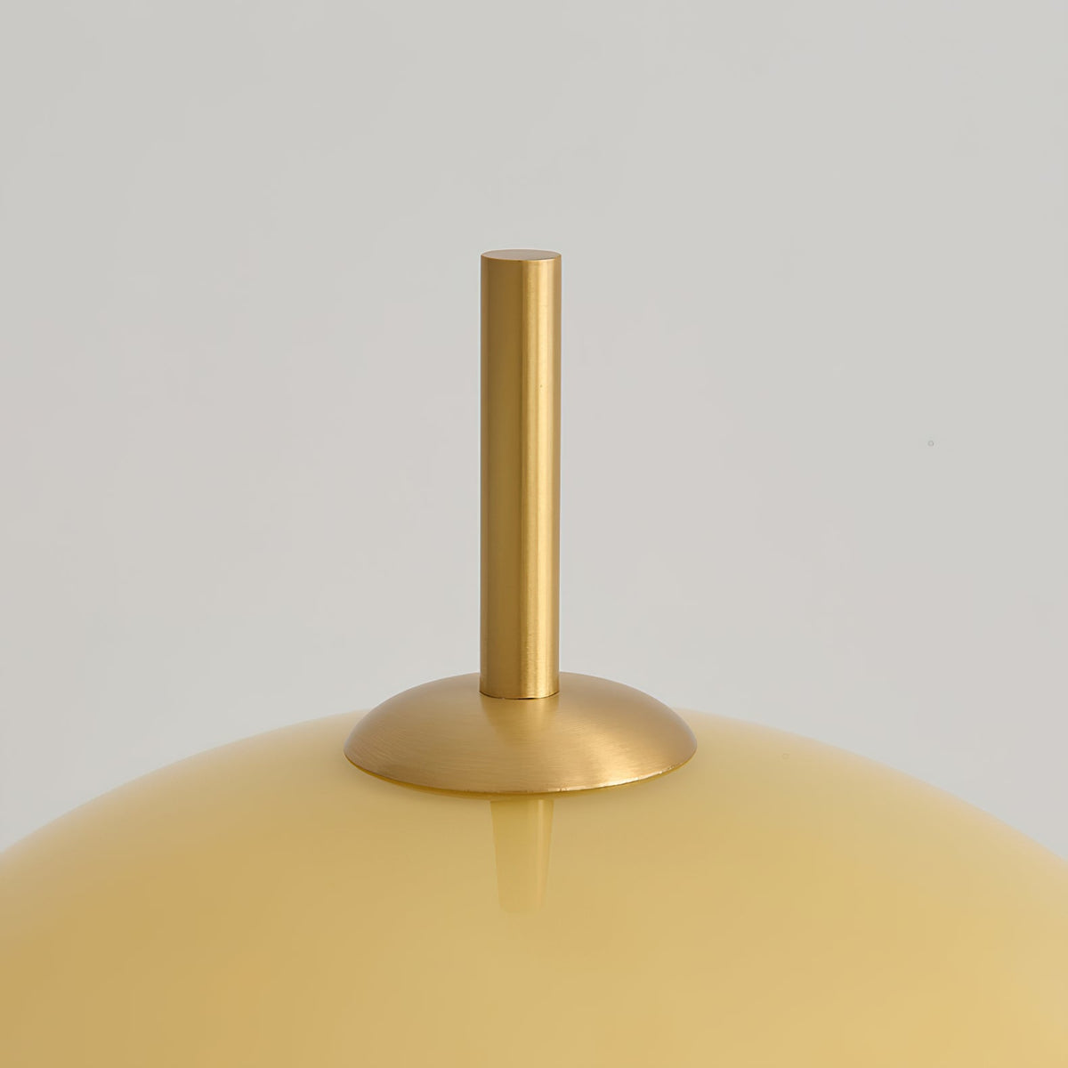 Alexander Table Lamp – Vintage 90s Mushroom Glass & Brass Bedside Table Light
