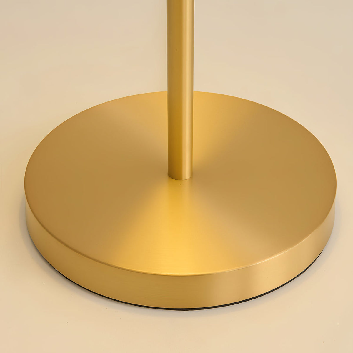 Alexander Table Lamp – Vintage 90s Mushroom Glass & Brass Bedside Table Light