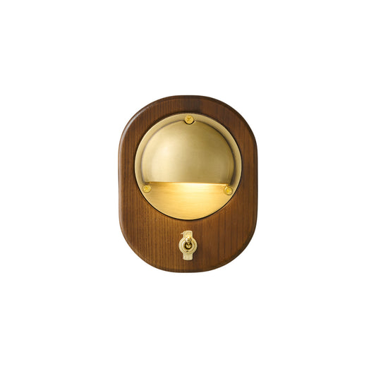 Alfi Wall Lamp – Natural Ash Wood & Metallic Shade Modern Wall Sconce
