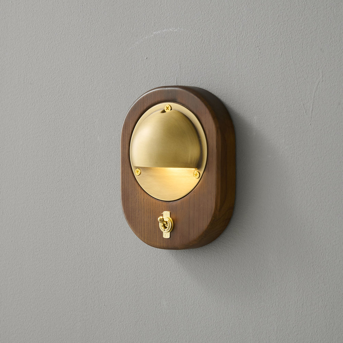 Alfi Wall Lamp – Natural Ash Wood & Metallic Shade Modern Wall Sconce