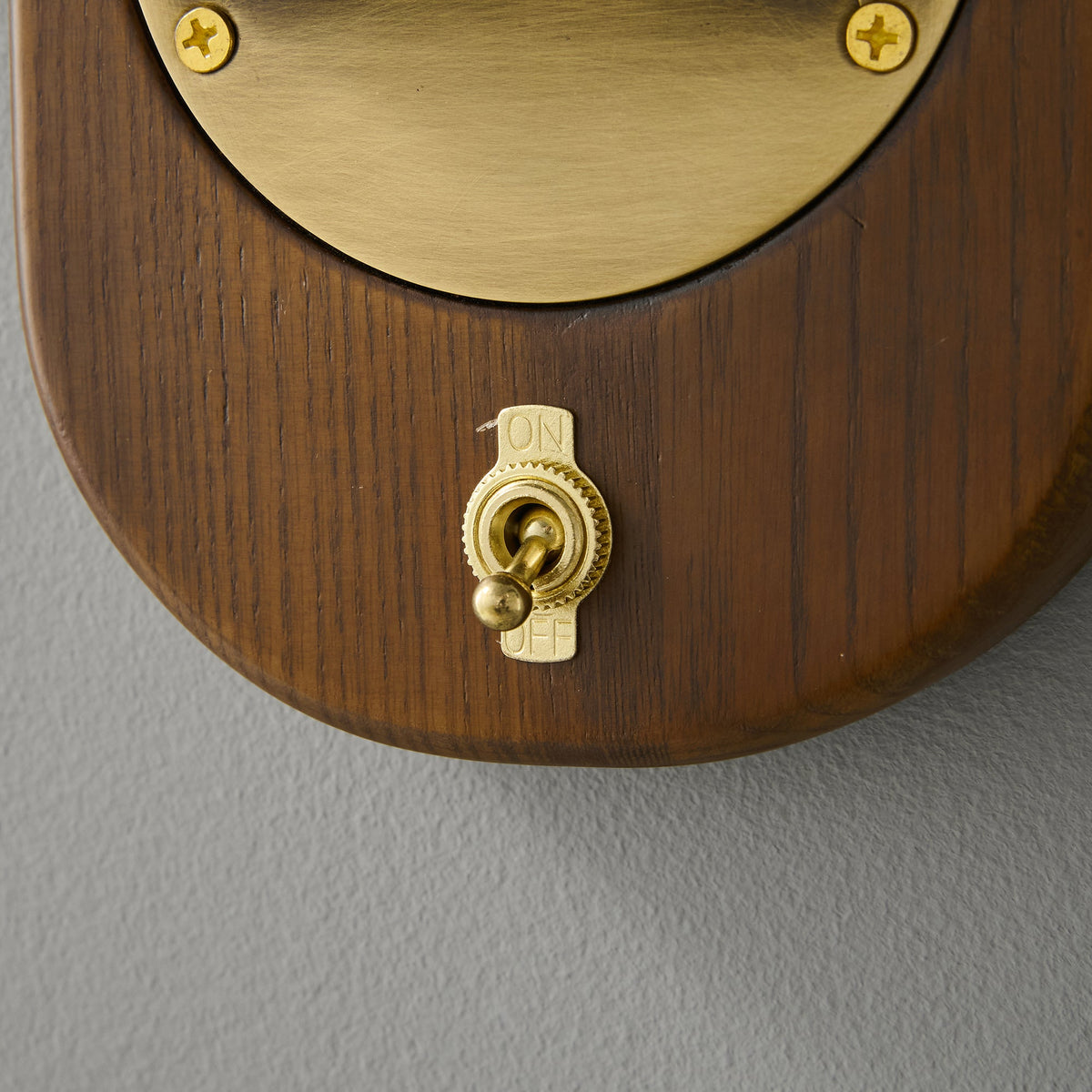 Alfi Wall Lamp – Natural Ash Wood & Metallic Shade Modern Wall Sconce