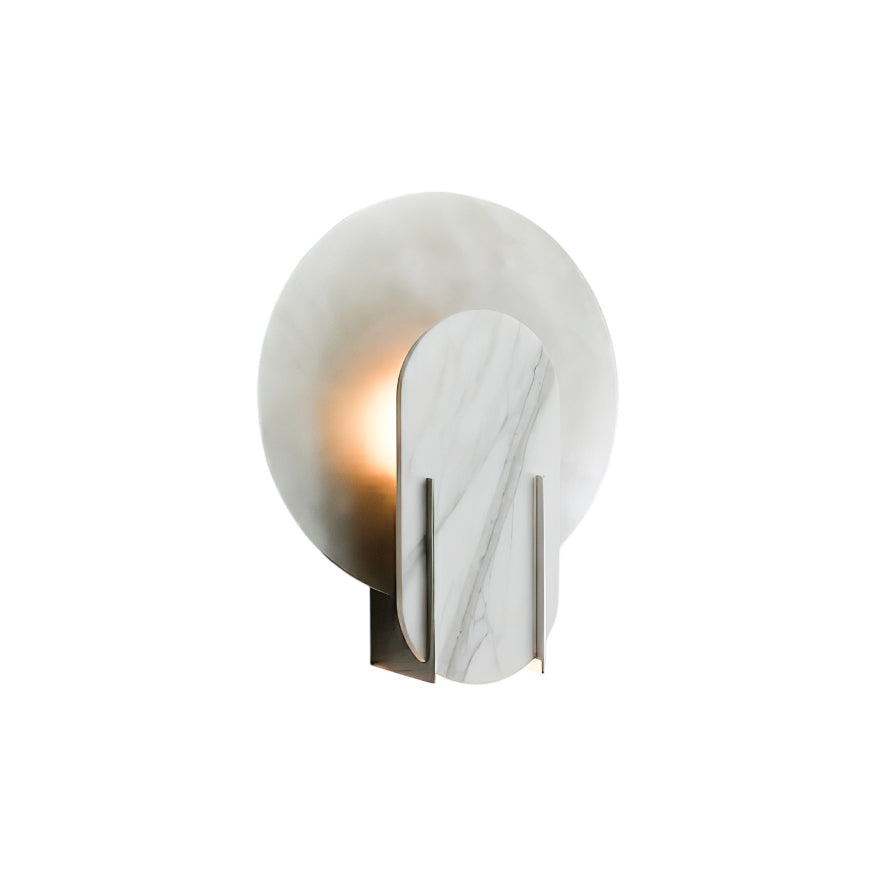 Alice Wall Lamp – Handcrafted Metal & Natural Marble Geometric Modern Wall Sconce