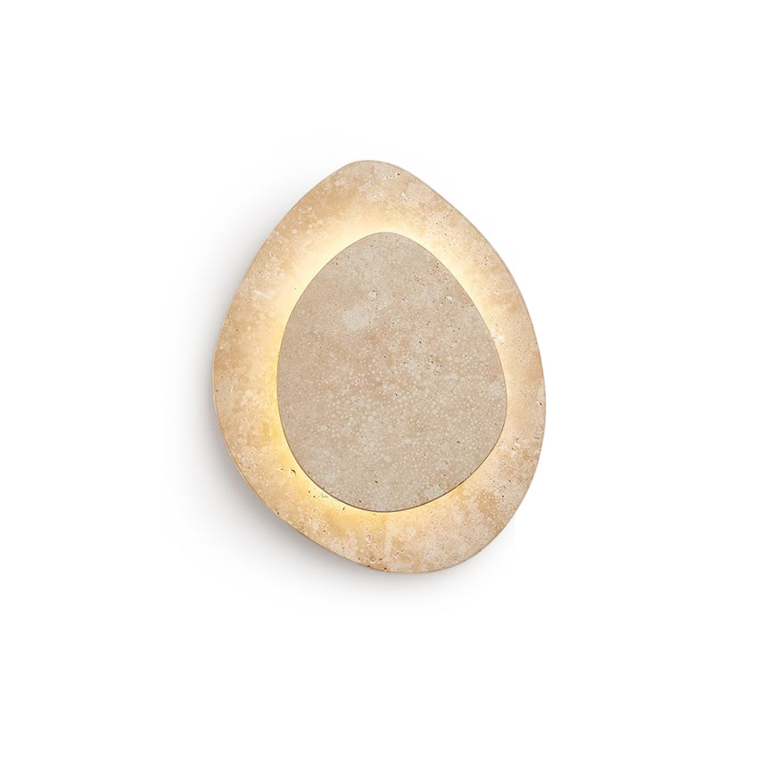 Alice Travertine Wall Lamp – Natural Stone Minimalist Modern Wall Sconce