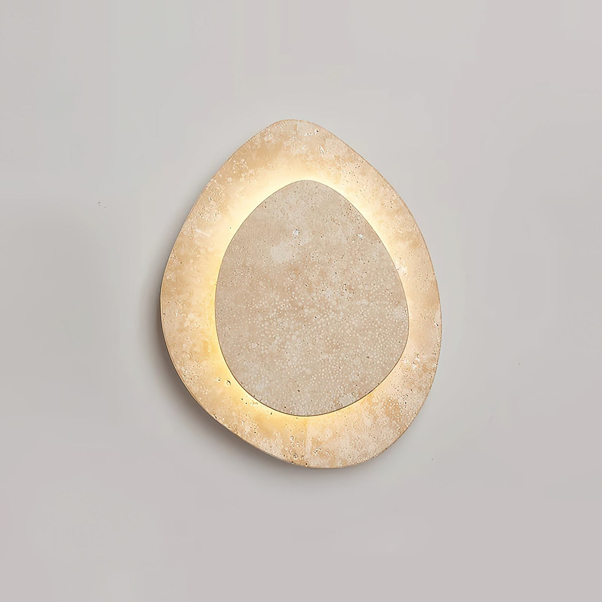 Alice Travertine Wall Lamp – Natural Stone Minimalist Modern Wall Sconce