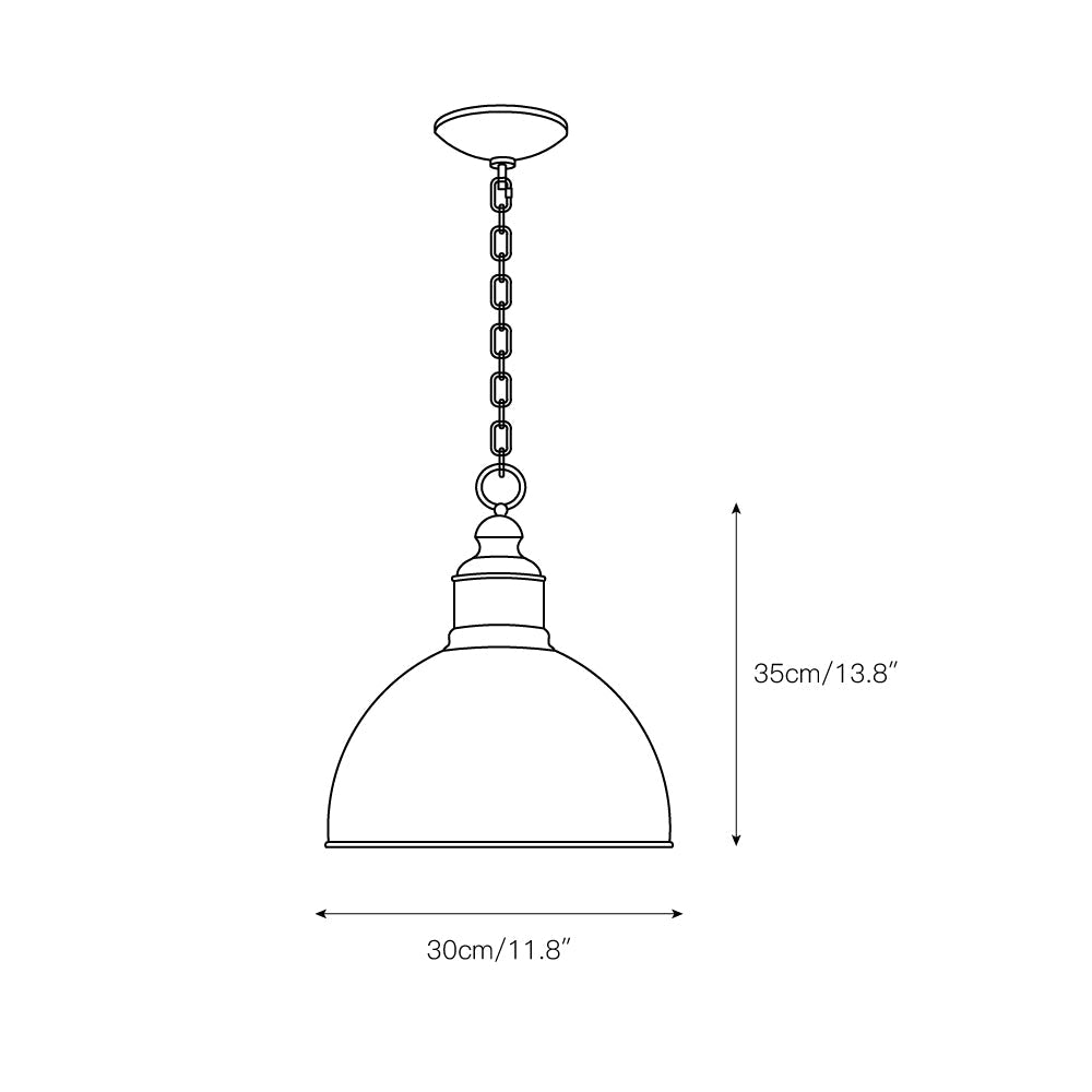 Alison Pendant Light – Distressed Regal Metal & Antique Finish Pendant