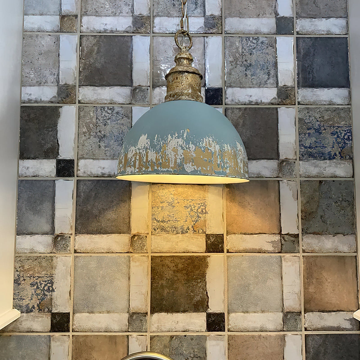 Alison Pendant Light – Distressed Regal Metal & Antique Finish Pendant