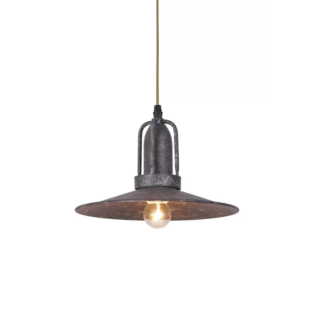 Allentown Pendant Light – Utilitarian Iron & Antique Gray Modern Task Pendant