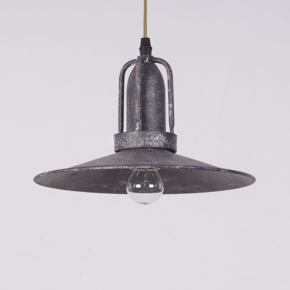 Allentown Pendant Light – Utilitarian Iron & Antique Gray Modern Task Pendant