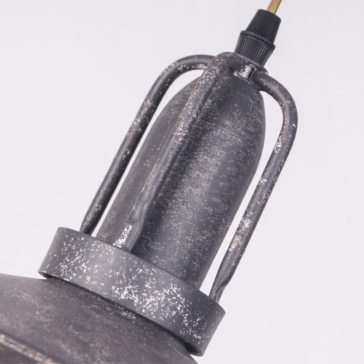 Allentown Pendant Light – Utilitarian Iron & Antique Gray Modern Task Pendant