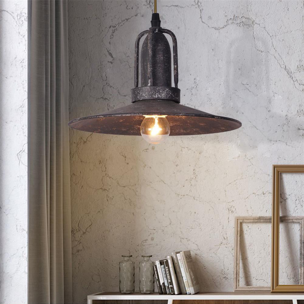 Allentown Pendant Light – Utilitarian Iron & Antique Gray Modern Task Pendant