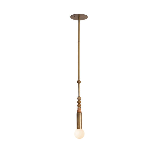 Allia Pendant Light – Natural Marble, Brass & Glass Conceptual Modern Pendant