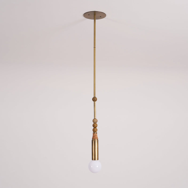 Allia Pendant Light – Natural Marble, Brass & Glass Conceptual Modern Pendant