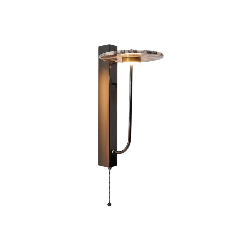 Aloa Marble Wall Lamp – Bulgari Marble & Sleek Metal Modern Wall Sconce