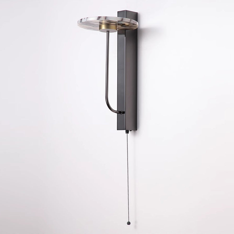 Aloa Marble Wall Lamp – Bulgari Marble & Sleek Metal Modern Wall Sconce