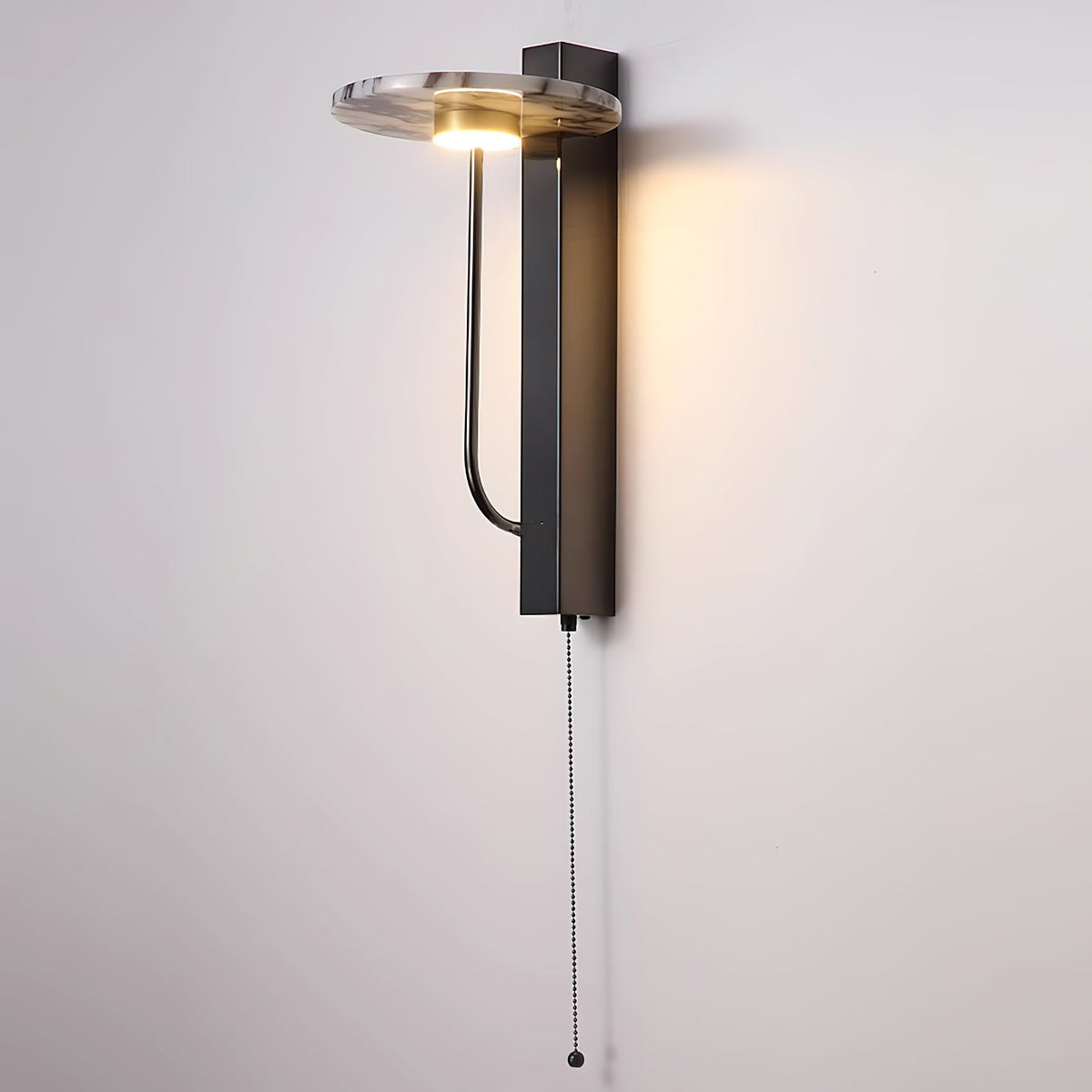 Aloa Marble Wall Lamp – Bulgari Marble & Sleek Metal Modern Wall Sconce